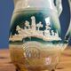 Antique Pitcher Jug Altehburg Saxony German Earthenware Numbered 1206E Village