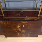 Rare lacquered library attributed to Guy Lefèvre, Maison Jansen – 1970