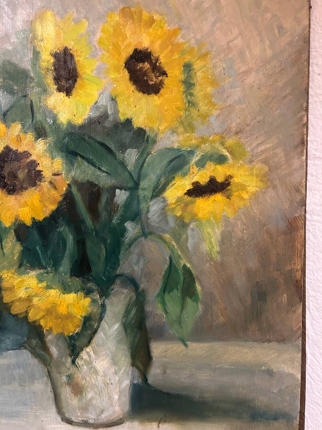 Painting on wood panel: still life