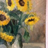 Painting on wood panel: still life