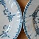 Lot de 4 assiettes Chantilly de la manufacture Longwy