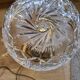Large brass lamp with its crystal dome electricity redone in the 70s 50x22 cm