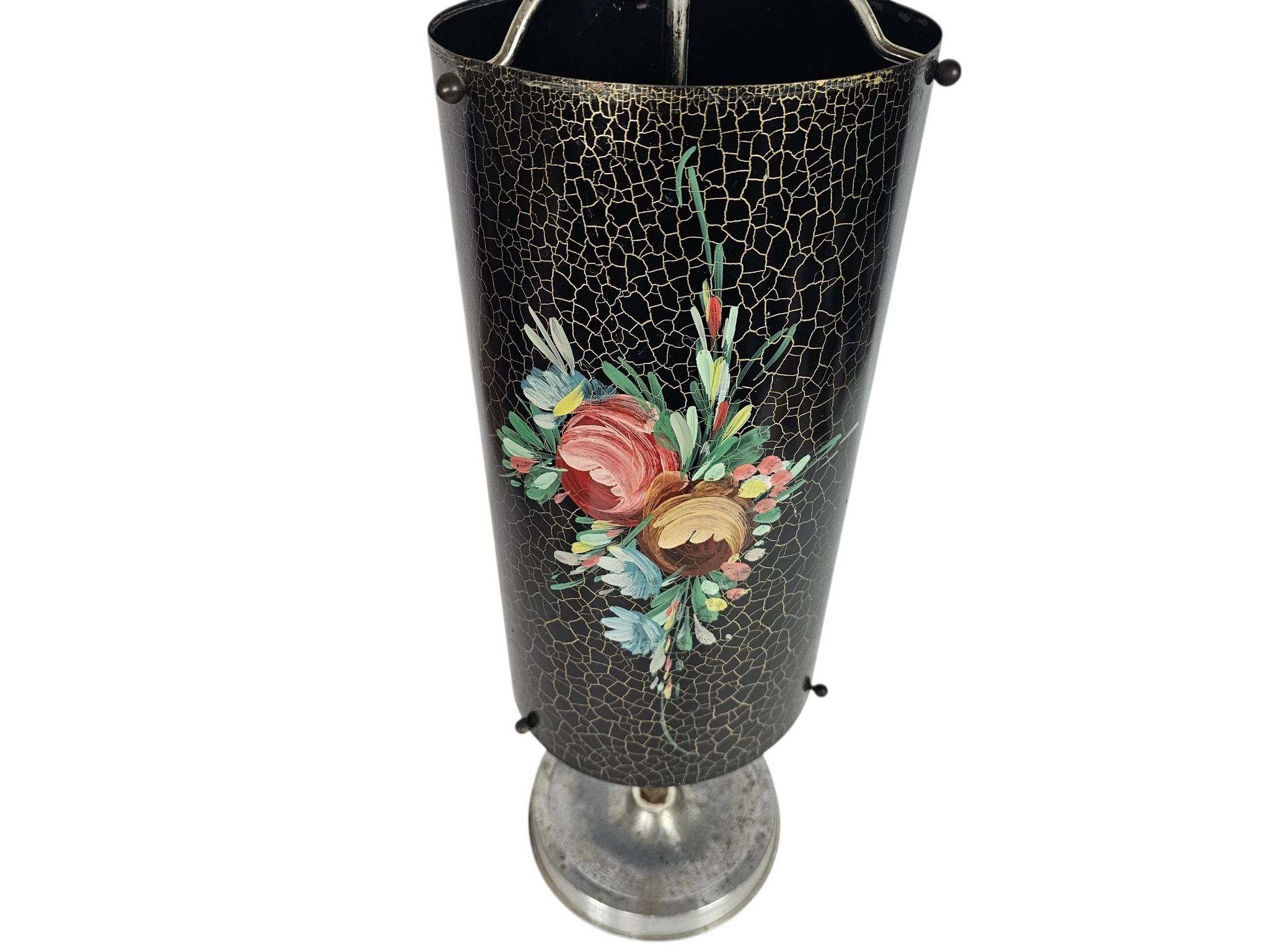 Dutch design - Umbrella bin (or umbrella stand) - hand-painted - enamel