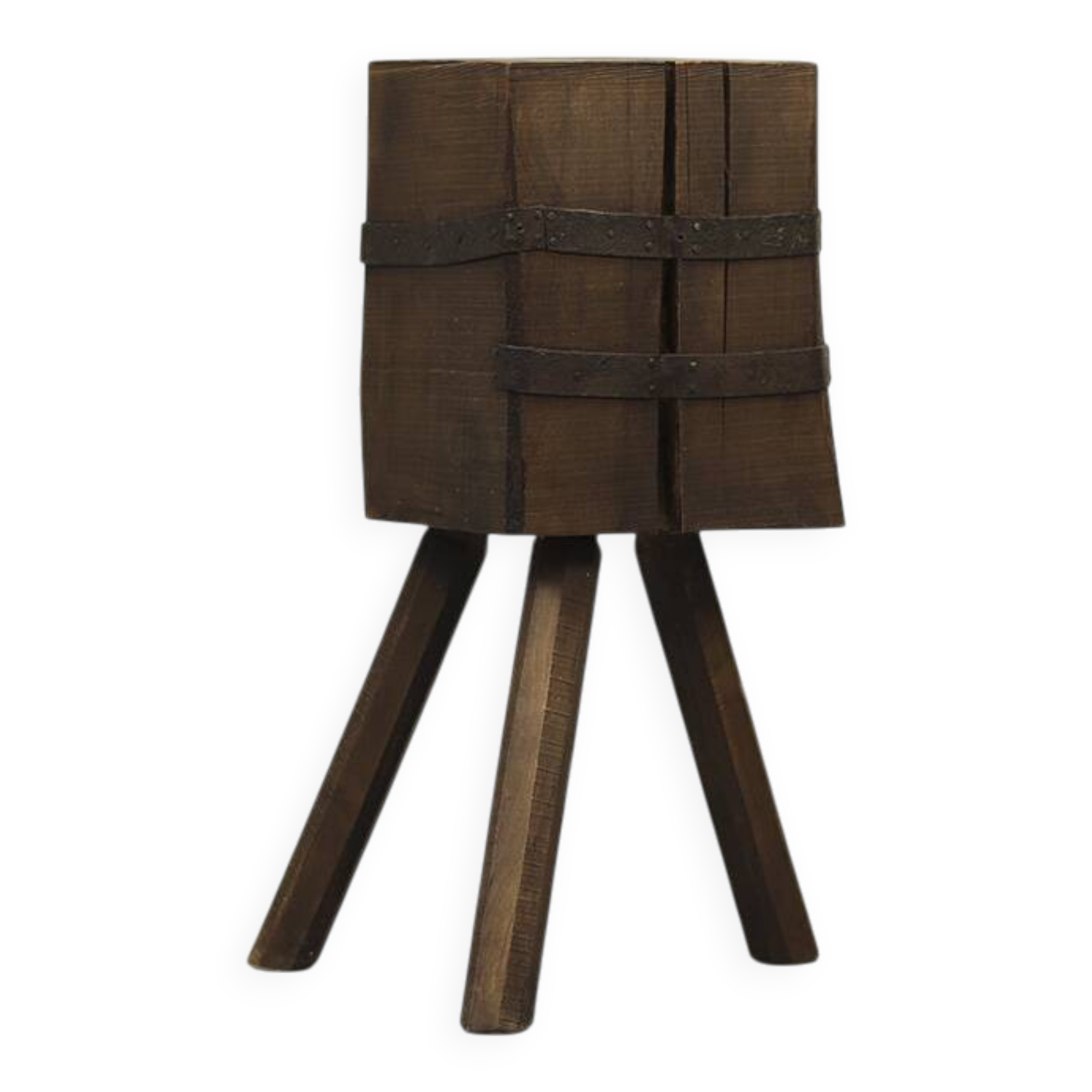 Old Wabi Sabi Primitive oak chopping block