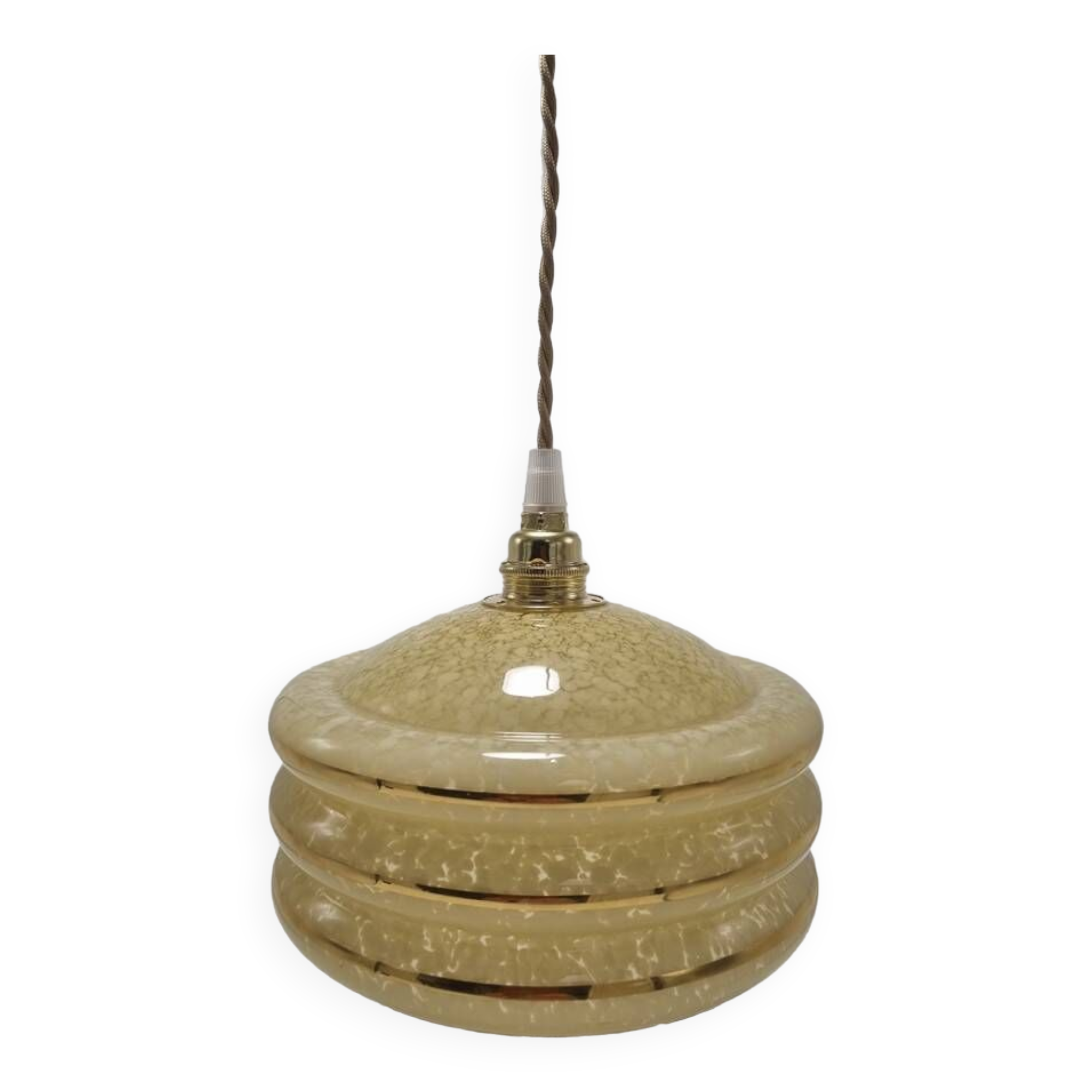 Suspension en verre moucheté