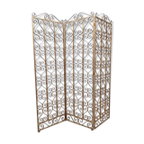 Antique brass room divider paravan folding screen