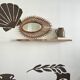 Vintage rattan mirror