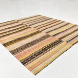 10x11 Yellow & Brown Ethnic Vintage Kilim Rug, 326x350Cm