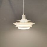 Jeka hanging lamp model 8031-P, in original white lacquer.