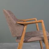 Designer Scandinavian Ash Wood Armchairs