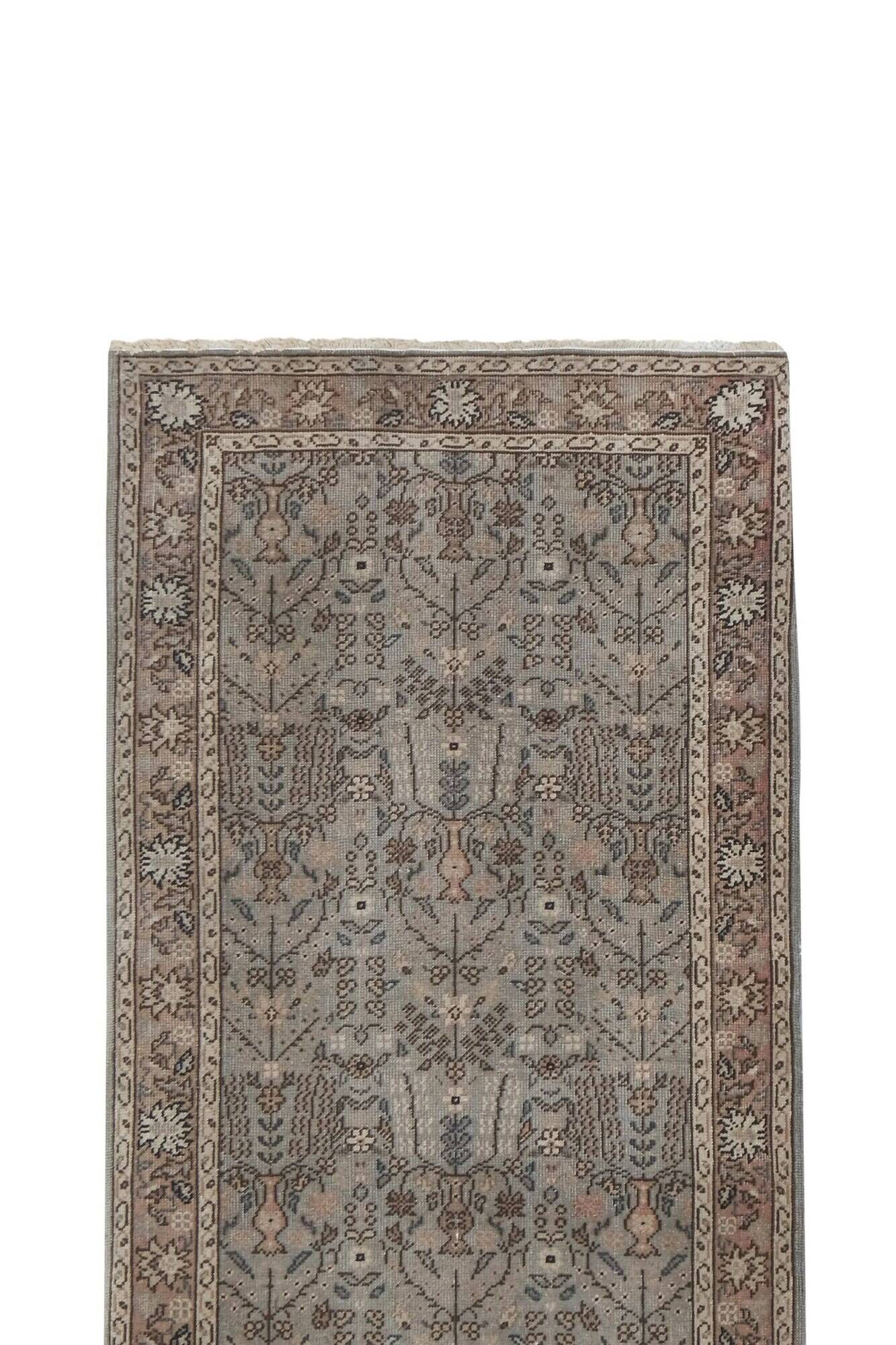 Vintage Turkish hallway rug 80x750 cm