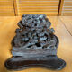 Antique Expandable Bookcase Carved Wood with Floral Motif Vintage #E3