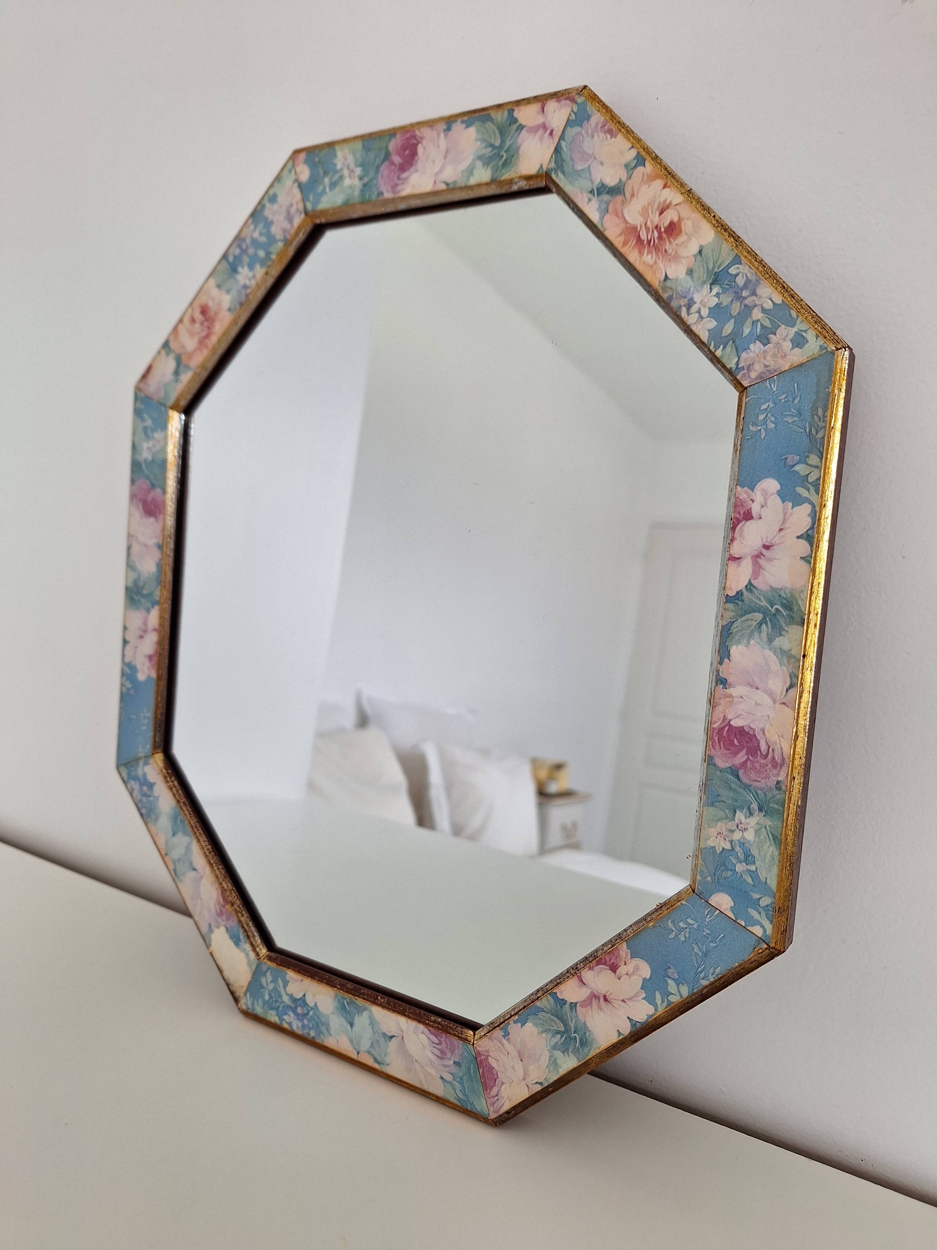Vintage octagon mirror