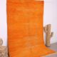 Tapis marocain vintage orange 174 x 255 cm - Tapis en laine berbère - Tapis fait main