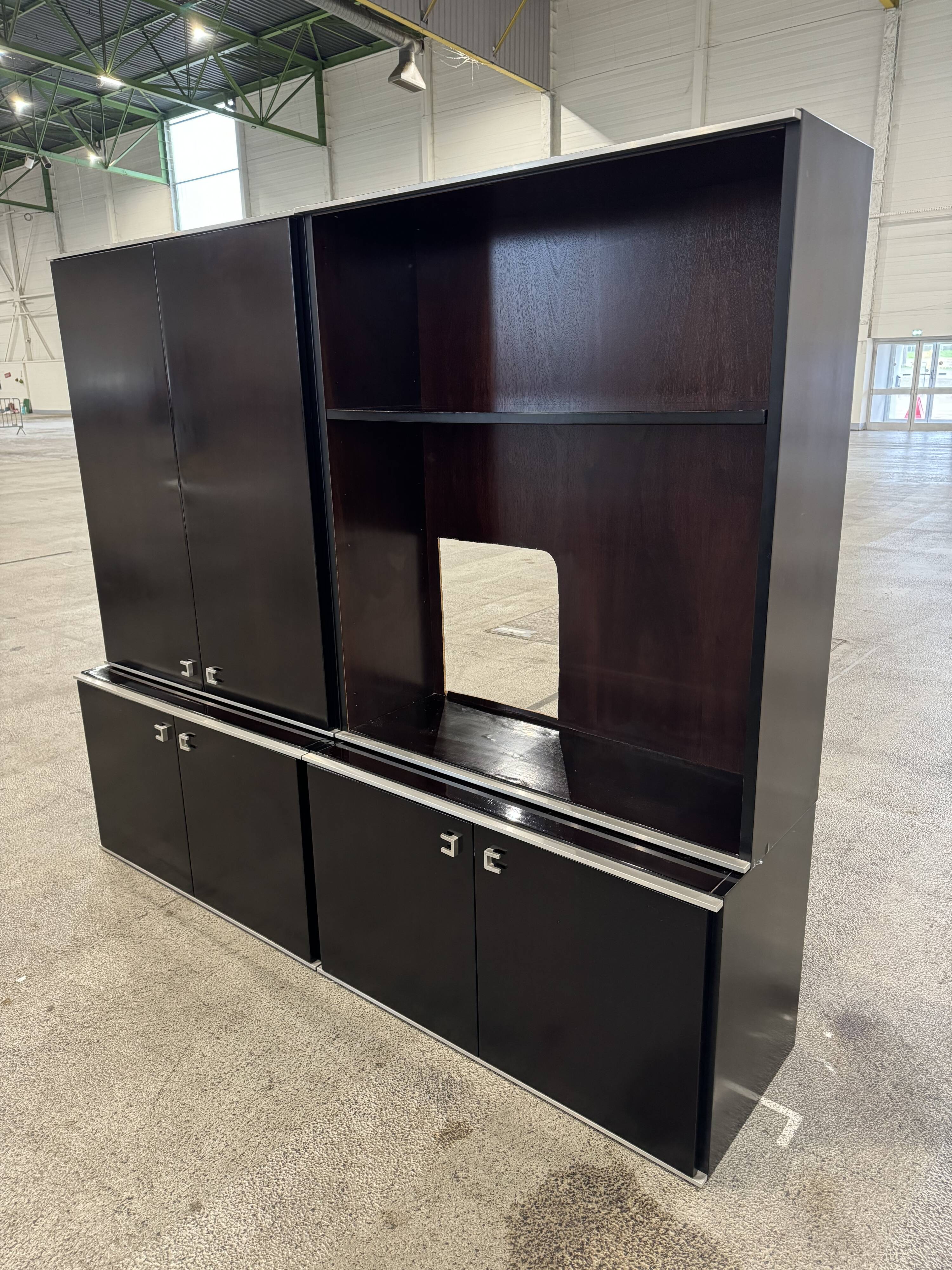 Buffet, meuble de rangement en acajou par Abbondinterni, Italie 1970