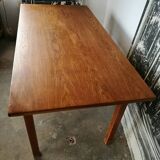 Oak wood farm table