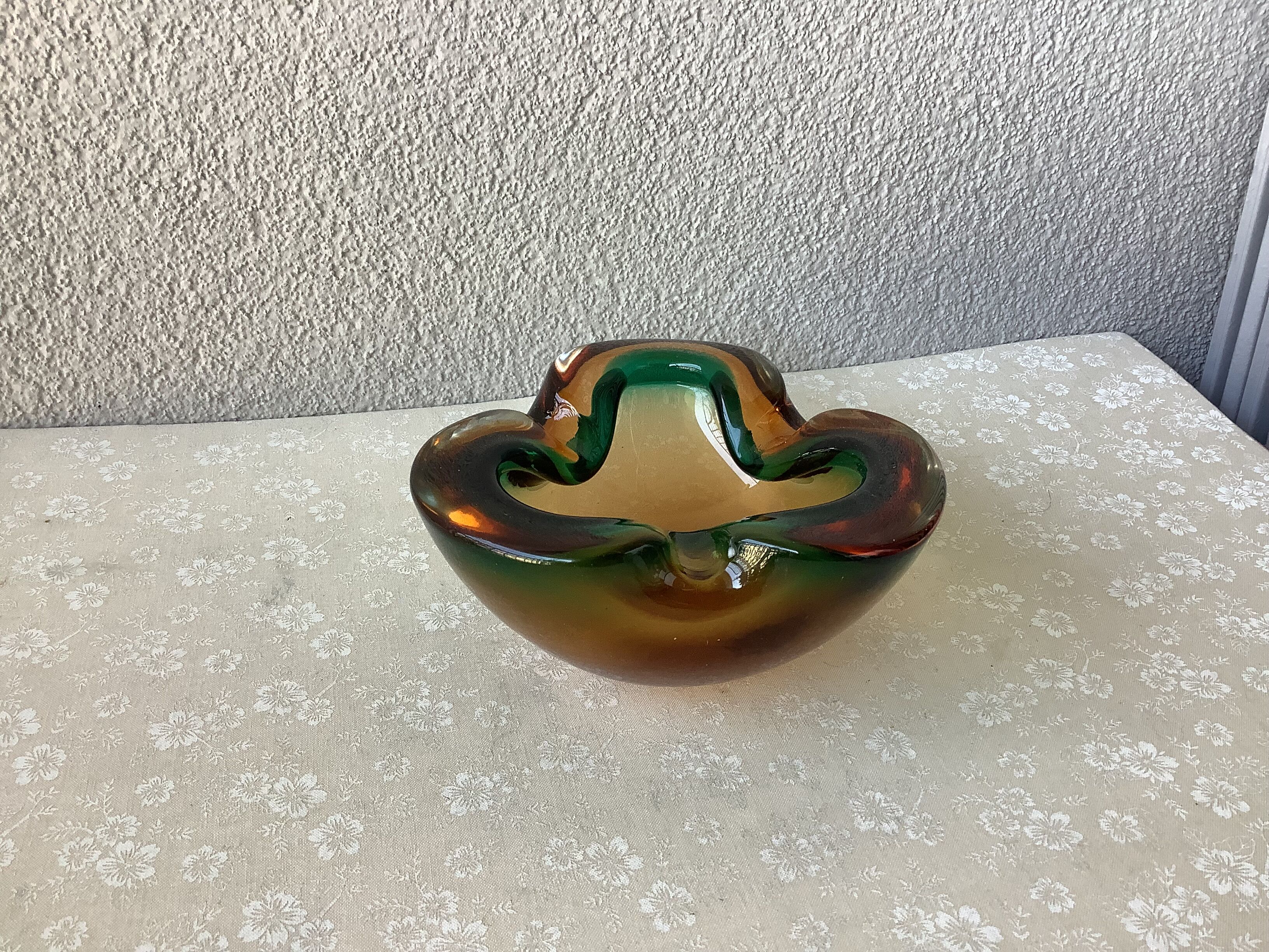 Vintage Murano Sommerso ashtray