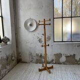 80s pine coat rack