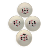 4 hollow plates Gien porcelain