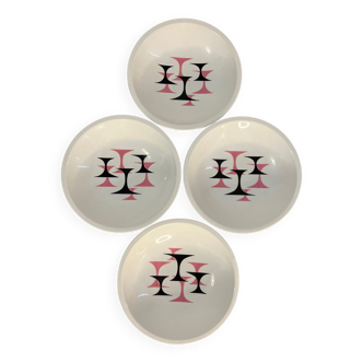 4 assiettes creuses porcelaine de Gien