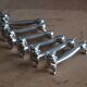 6 silver-plated cat knife rests