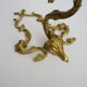 Vintage pair of bronze wall sconces from the 1950s and 60s.