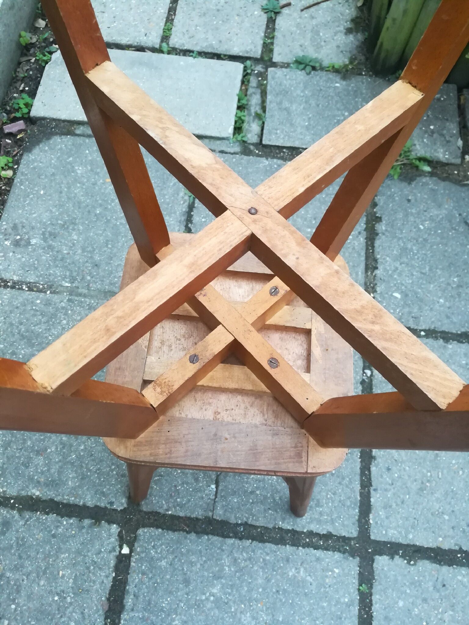 Pair of stools wood 50 years