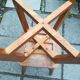Paire de tabourets bois années 50