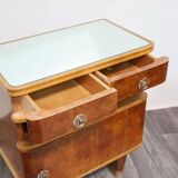 Art Deco Wooden Nightstands, 1940s, Set of 2