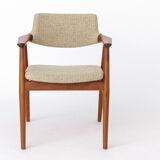 5 Erik Kirkegaard Chairs, 1960s, Vintage, for Glostrup, model GM11, Danish, Teak
