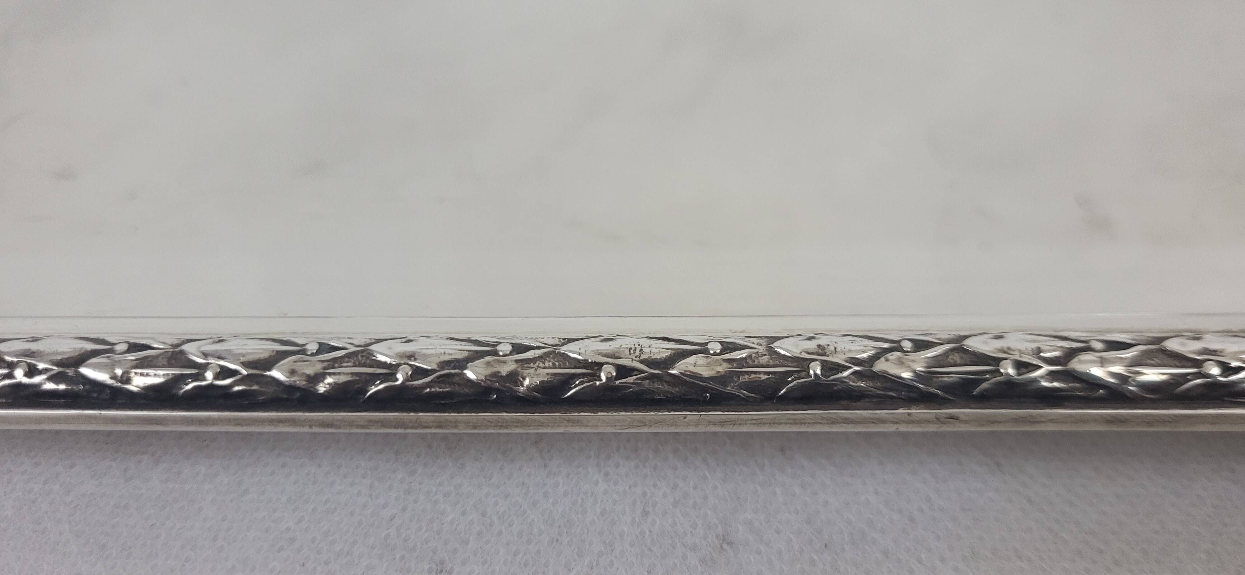 Louis XVI Style Silver Metal Tray
