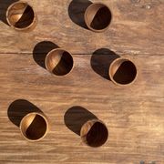 Mini tasse, coupelle ou coquetier en teck H5 D5