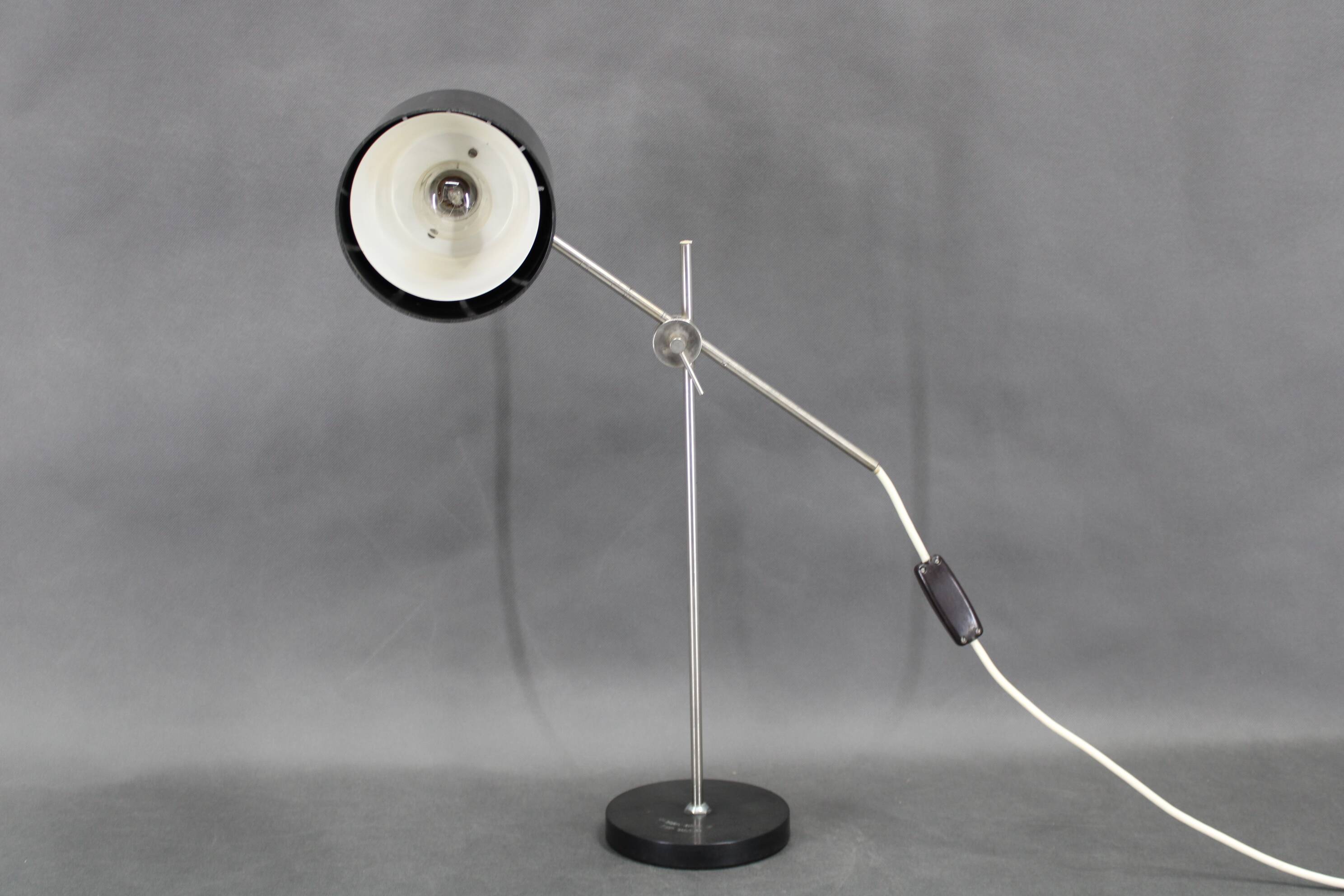 1950s Adjustable Bakelite Table Lamp, Czechoslovakia