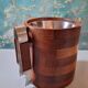 Scandinavian teak ice bucket, vintage 60s