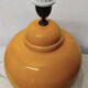 Kostka crackle glazed ceramic lamp base, h: 38 cm, vintage