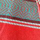 Vintage Basque set: square tablecloth & 7 napkins, 1960s