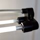 Industrial Grey Tube Light from Elektrosvit, 1970s