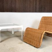Coffee table with glass top by Peter Ghyczy for Horn Collection, 1960s