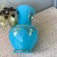 Florentine blue opaline vase Italy - Mid Century