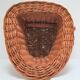 Bull head minotaur wicker vintage 60s-70s