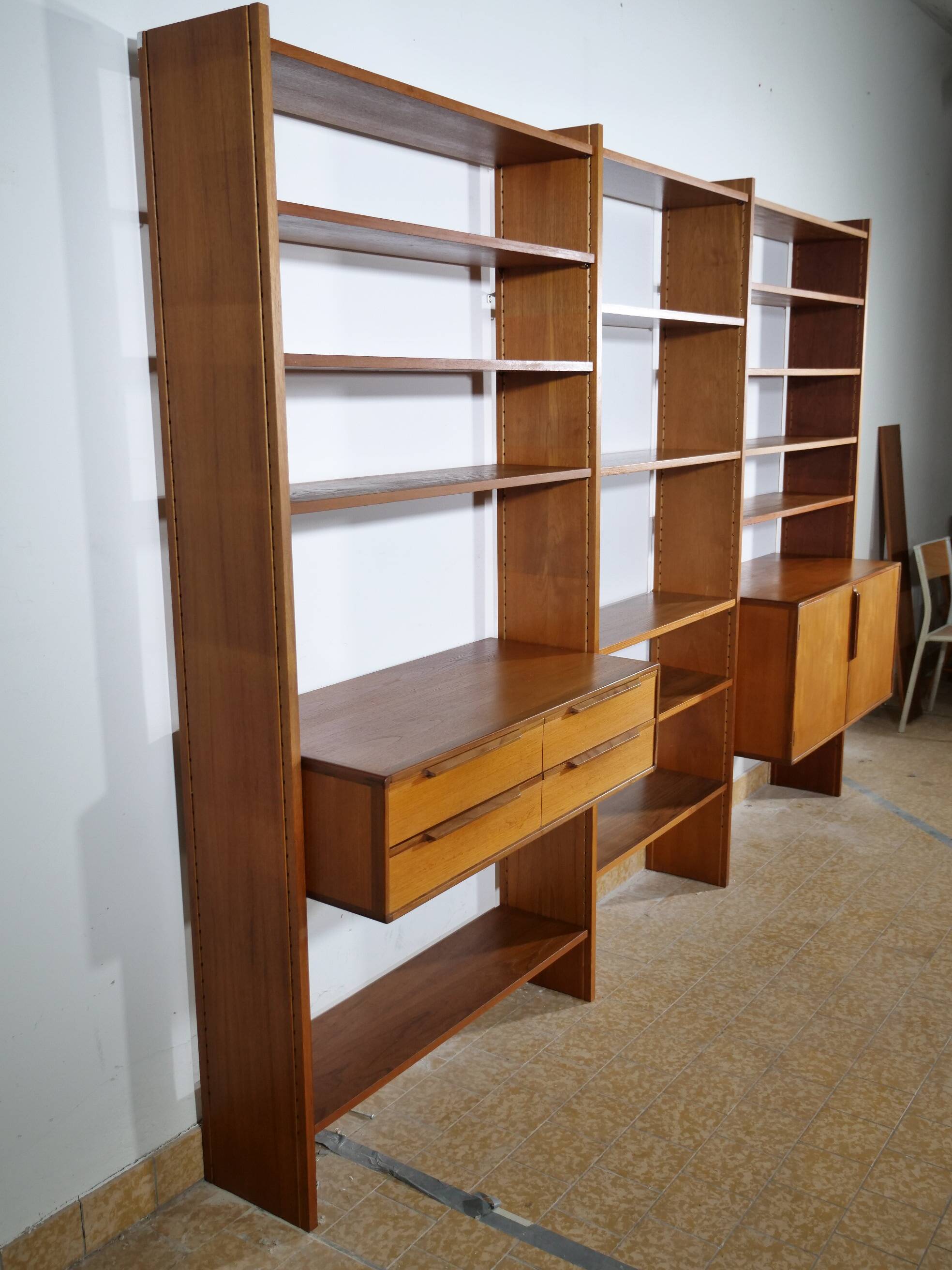 Tectonia wall unit by jussi peippo for asko, 1960s