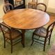Drop-leaf table in cherry/merisier, Louis-Philippe style