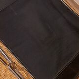 Folding cantilever chair in tubular metal