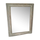 Beaded eighteenth weathered wooden mirror 63x45cm