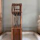 Vintage rattan shelf