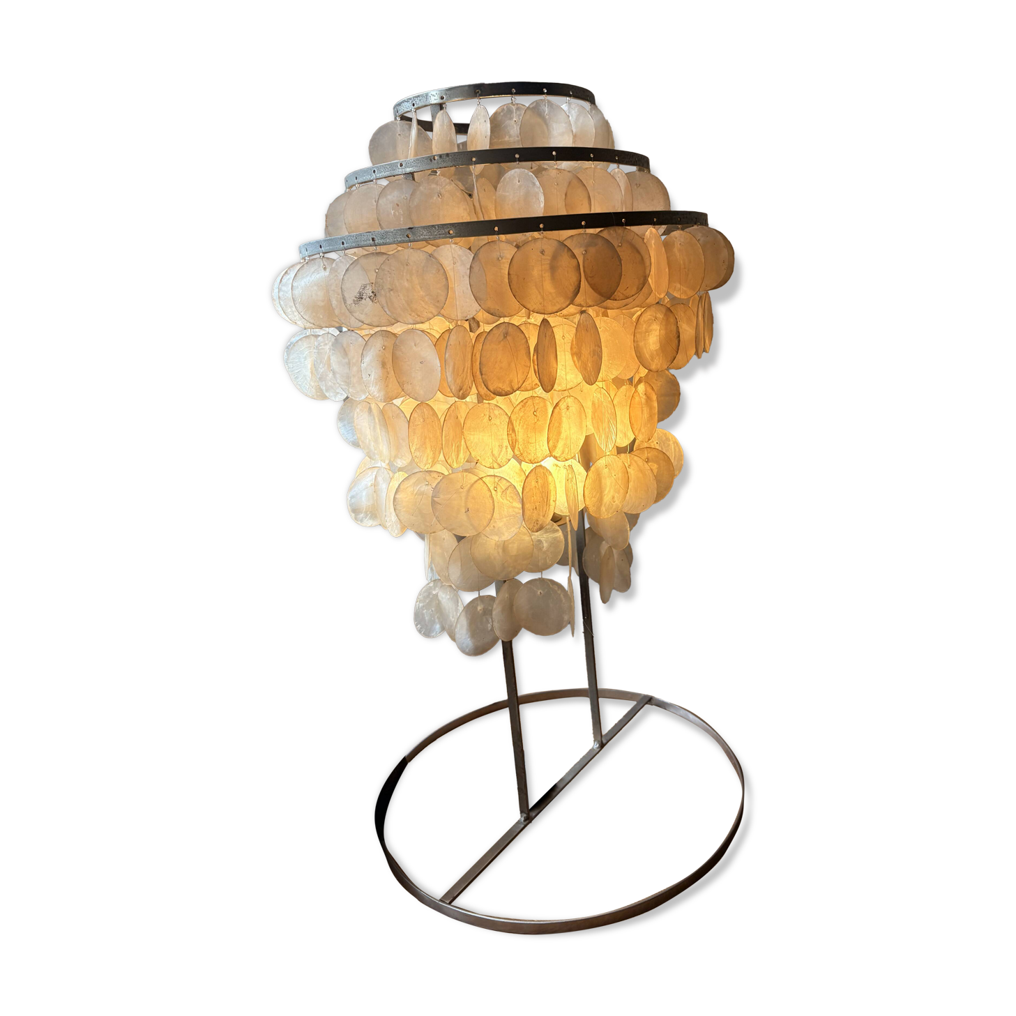 vintage mother-of-pearl lamp