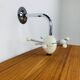 Sputnik wall coat rack, white and chrome, vintage