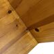 Table d'appoint vintage en bois de pin, petite table des années 1970