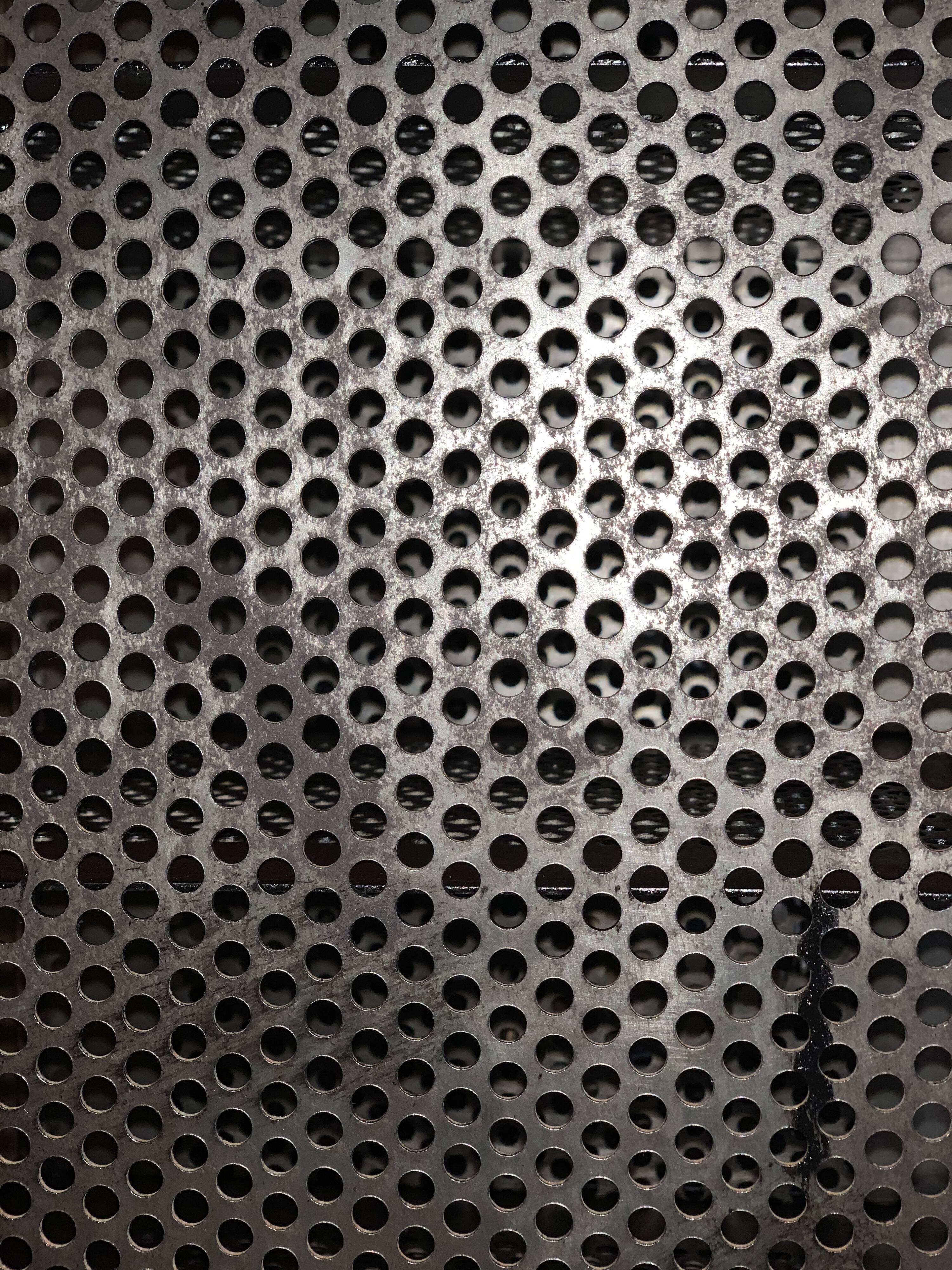 Steel postal sorting with stripped stool - patinated graphite 1950