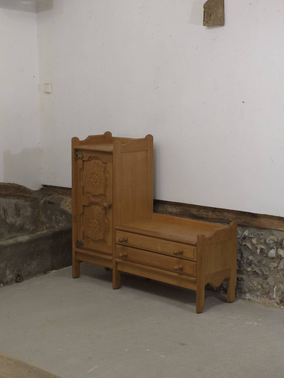 1960 Guillerme et Chambron oak sideboard